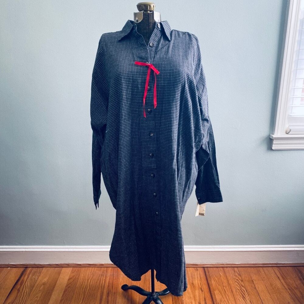 Vintage B Altman plaid shirt dress, NWT
